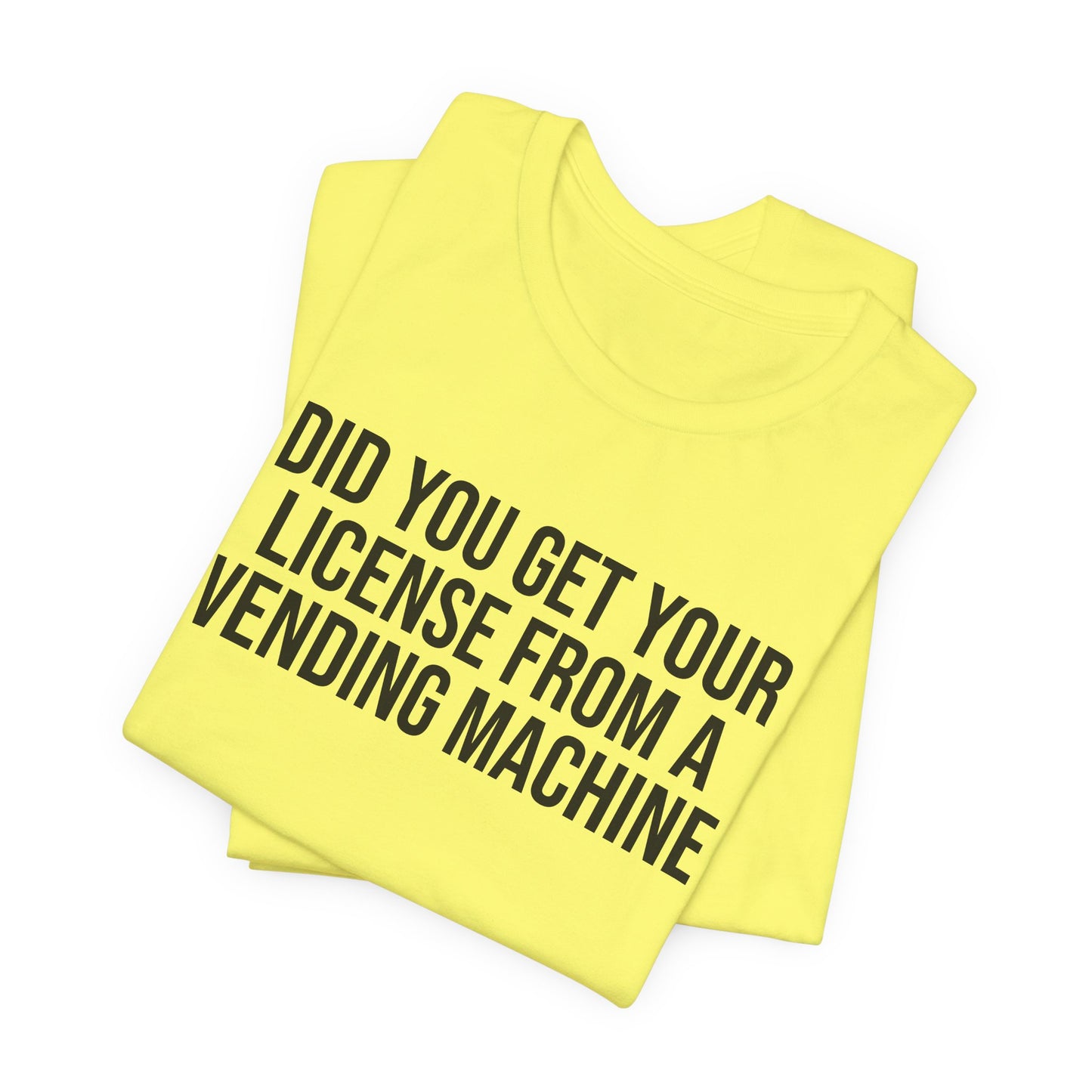 "License vending machine" ChirpTee